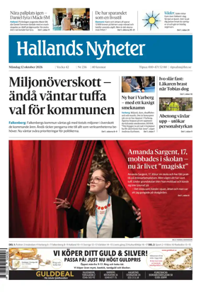 Cover of Hallands Nyheter