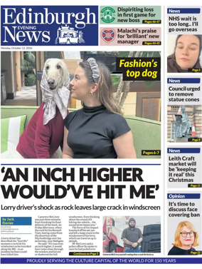 Cover of Edinburgh Evening News