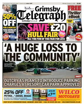 Cover of Grimsby Telegraph