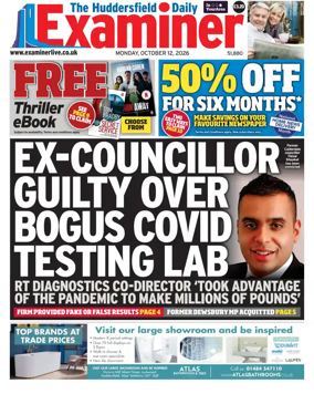 Cover of Huddersfield Daily Examiner