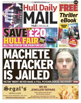 Cover of Hull Daily Mail