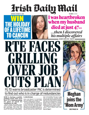 Cover of Irish Daily Mail