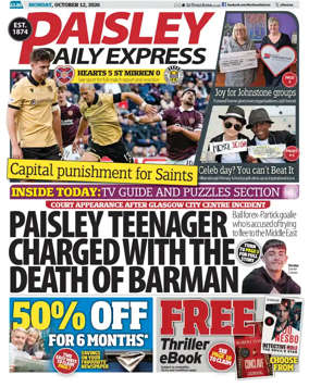 Cover of Paisley Daily Express