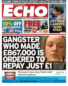 Cover of South Wales Echo