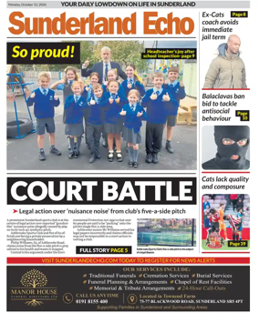 Cover of Sunderland Echo