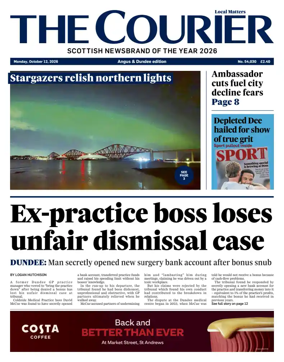 Cover of The Courier & Advertiser (Angus and Dundee)