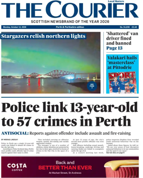 Cover of The Courier & Advertiser (Perth and Perthshire Edition)