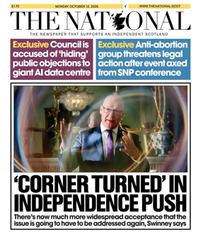 Cover of The National (Scotland)