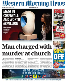 Cover of Western Morning News