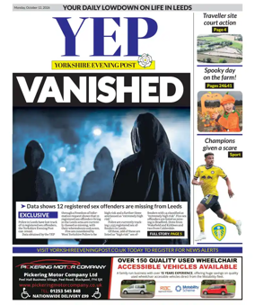 Cover of Yorkshire Evening Post