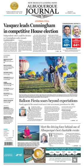 Cover of Albuquerque Journal