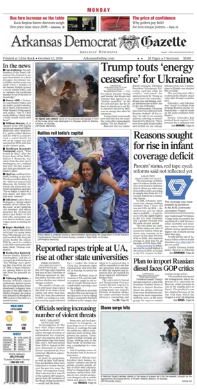 Cover of Arkansas Democrat-Gazette