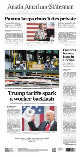 Cover of Austin American-Statesman