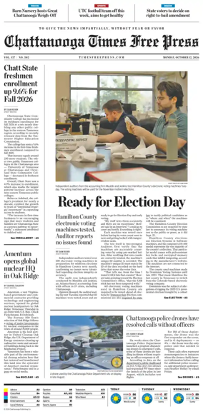Cover of Chattanooga Times Free Press