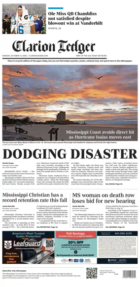 Cover of Clarion Ledger