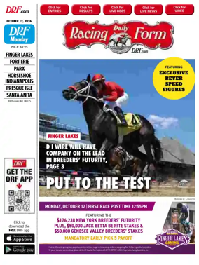 Cover of Daily Racing Form National Digital Edition