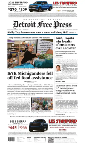 Cover of Detroit Free Press
