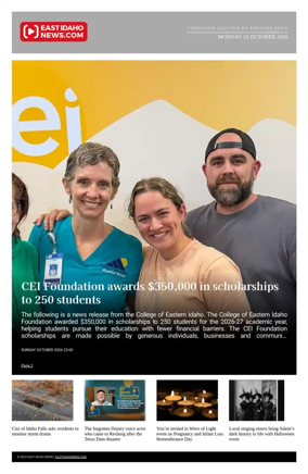 Cover of East Idaho News