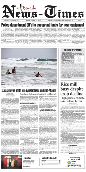Cover of El Dorado News-Times (VCID - Camden News)