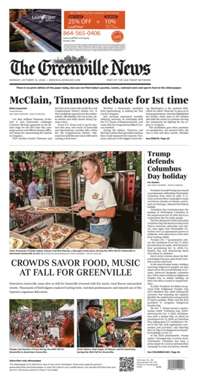 Cover of The Greenville News