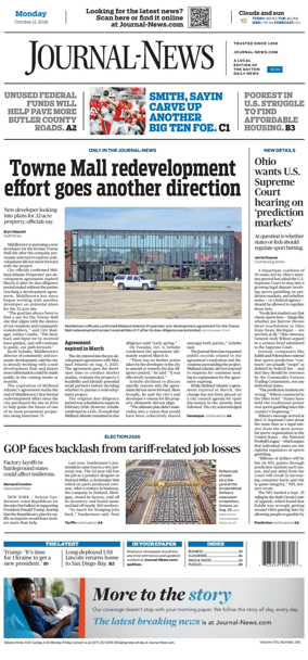 Cover of Hamilton Journal News