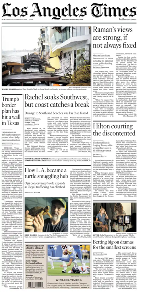 Cover of Los Angeles Times