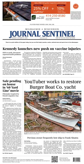 Cover of Milwaukee Journal Sentinel