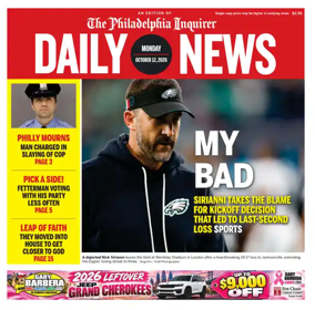 Cover of Philadelphia Daily News