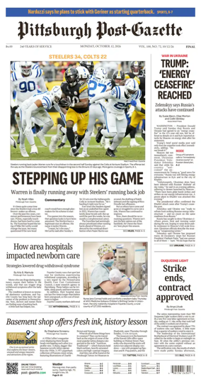Cover of Pittsburgh Post-Gazette