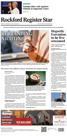 Cover of Rockford Register Star