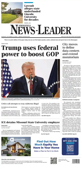 Cover of Springfield News-Leader