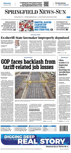 Cover of Springfield News-Sun