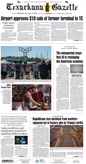 Cover of Texarkana Gazette