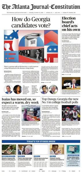 Cover of The Atlanta Journal-Constitution