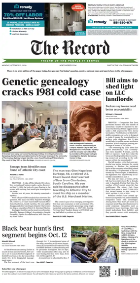Cover of The Bergen Record