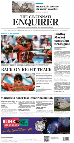 Cover of The Cincinnati Enquirer
