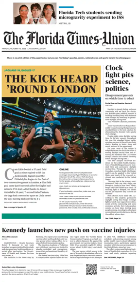 Cover of The Florida Times-Union