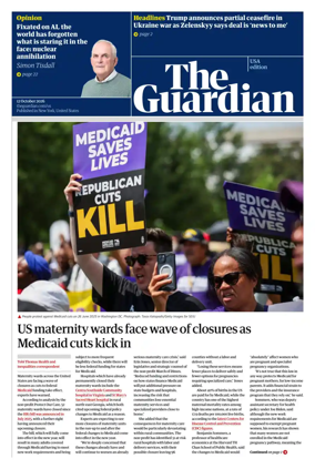 Cover of The Guardian (USA)