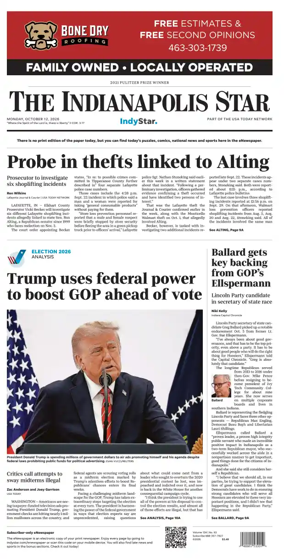 Cover of The Indianapolis Star