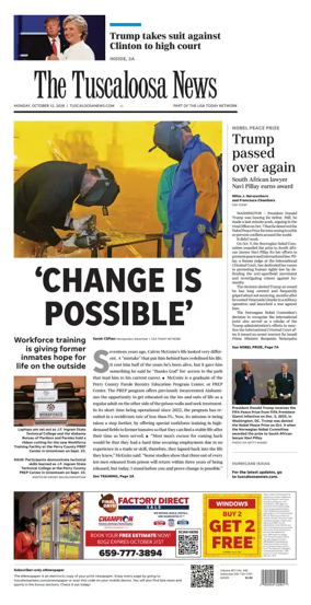 Cover of The Tuscaloosa News
