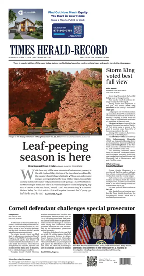 Cover of Times Herald-Record