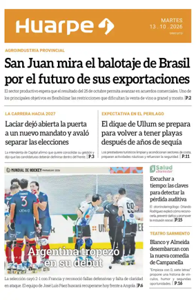 Cover of Diario Huarpe