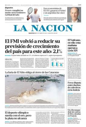 Cover of La Nacion