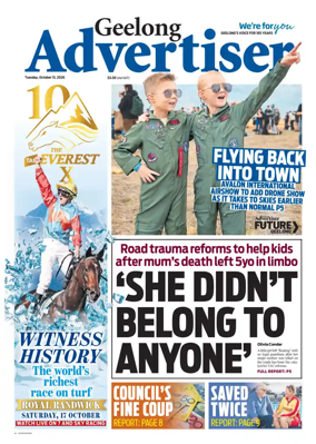 Cover of Geelong Advertiser