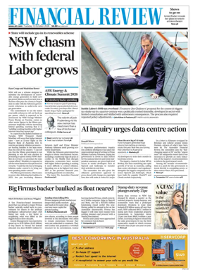 Cover of The Australian Financial Review