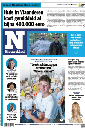 Cover of Het Nieuwsblad