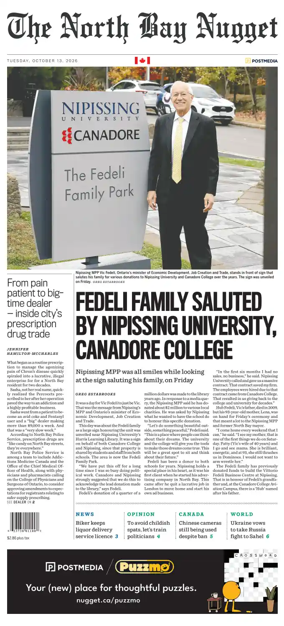 Cover of North Bay Nugget