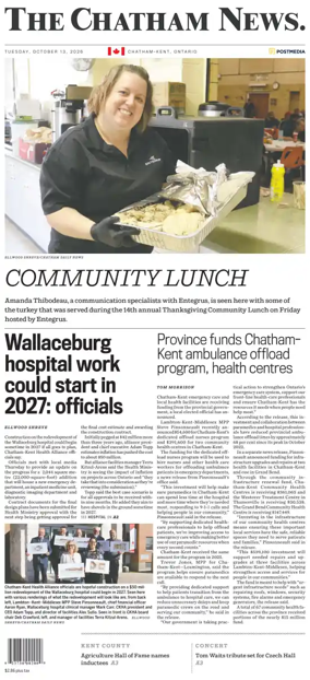 Cover of The Chatham Daily News
