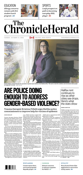 Cover of The Chronicle Herald (Provincial)