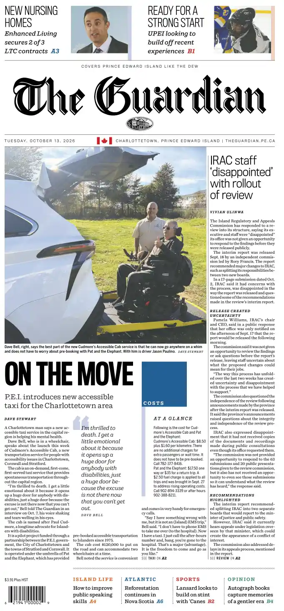 Cover of The Guardian (Charlottetown)